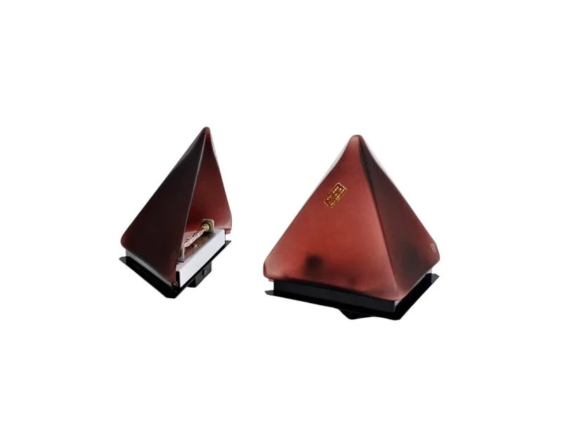 Pyramidenförmiger Glasdiffusor Selene Illuminazione Murano-Glas bordeaux