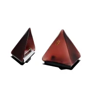 Pyramidenförmiger Glasdiffusor Selene Illuminazione Murano-Glas bordeaux