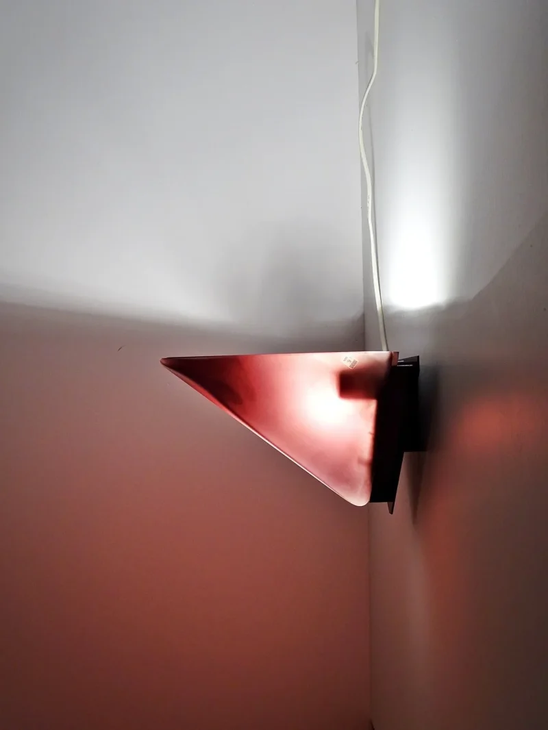 Warmes atmosphärisches Licht Selene Illuminazione Murano Wandleuchte eingeschaltet