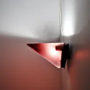 Warmes atmosphärisches Licht Selene Illuminazione Murano Wandleuchte eingeschaltet