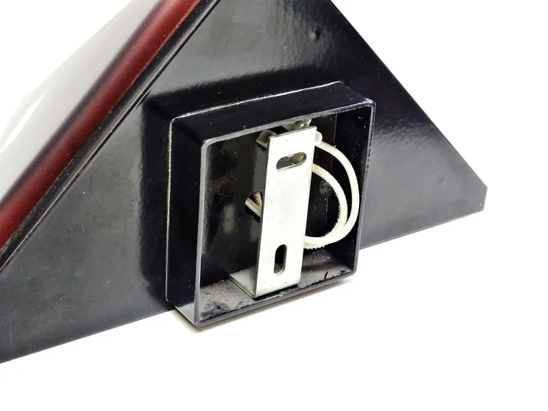 Detailansicht Selene Illuminazione Murano-Glas Wandleuchte pyramidal 1970er