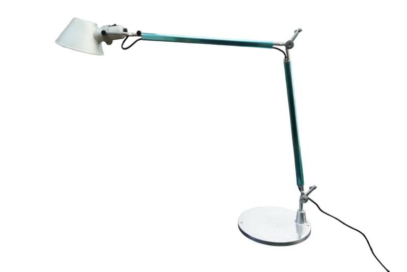 Artemide Tolomeo Tavolo Petrol Türkis Michele De Lucchi 1990er Gesamtansicht