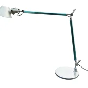 Artemide Tolomeo Tavolo Petrol Türkis Michele De Lucchi 1990er Gesamtansicht