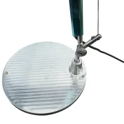 Petrol Türkis eloxiertes Aluminium Nahaufnahme Artemide Tolomeo seltene Farbvariante