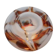 AV Mazzega Murano Swirl Glass Vintage Italian Table Lamp, attr. Carlo Nason