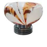 AV Mazzega Murano Swirl Glass Vintage Italian Table Lamp, attr. Carlo Nason