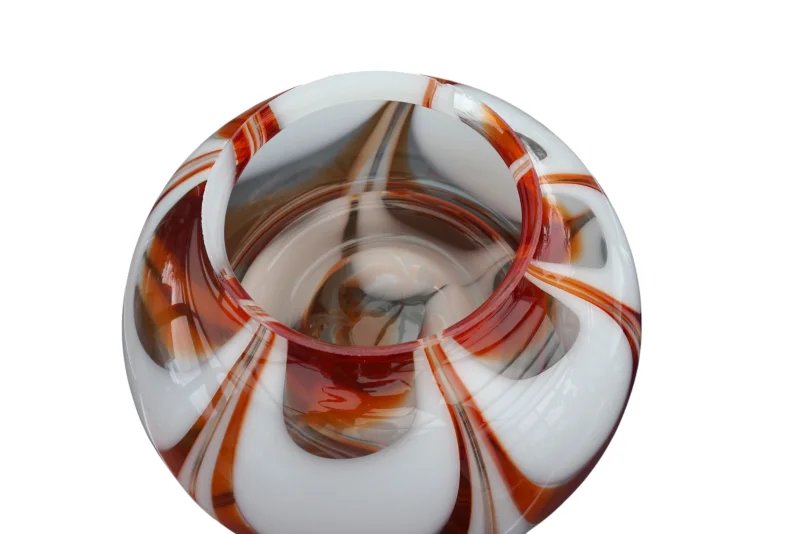 AV Mazzega Murano Swirl Glass Vintage Italian Table Lamp, attr. Carlo Nason