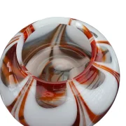 AV Mazzega Murano Swirl Glass Vintage Italian Table Lamp, attr. Carlo Nason