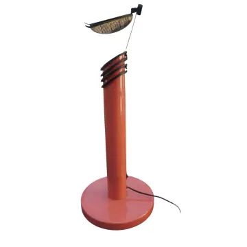 Ateljé Lyktan Skarabé 9936 Vintage Swedish Table Lamp, Rare Salmon Pink