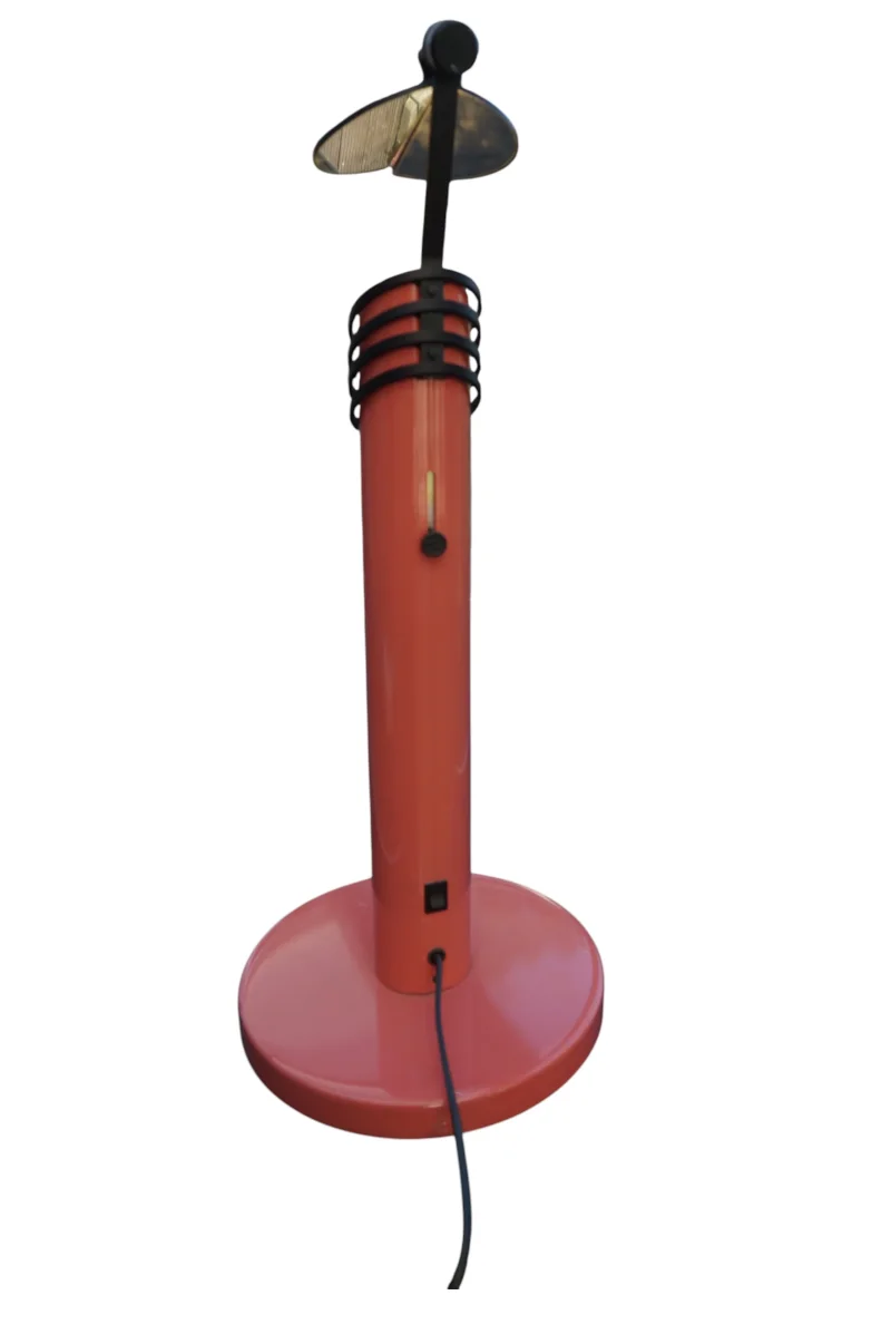 Ateljé Lyktan Skarabé 9936 Vintage Swedish Table Lamp, Rare Salmon Pink