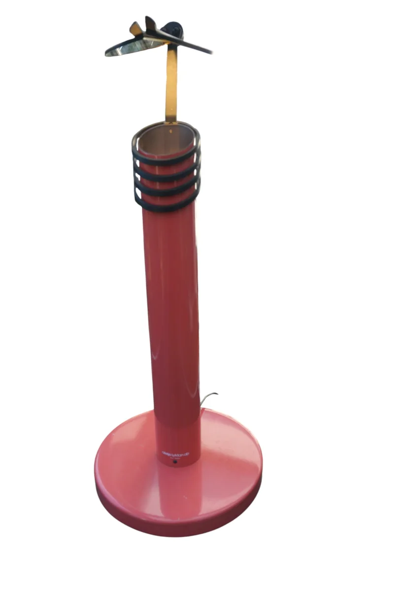 Ateljé Lyktan Skarabé 9936 Vintage Swedish Table Lamp, Rare Salmon Pink