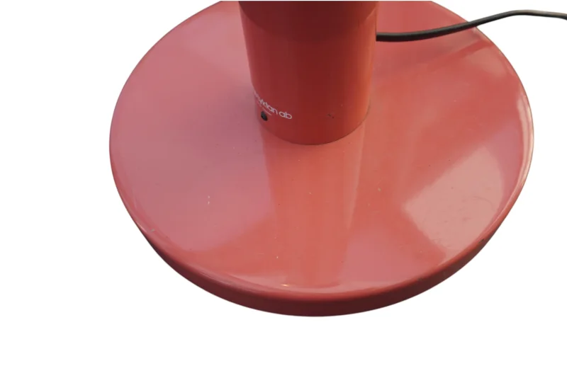 Ateljé Lyktan Skarabé 9936 Vintage Swedish Table Lamp, Rare Salmon Pink
