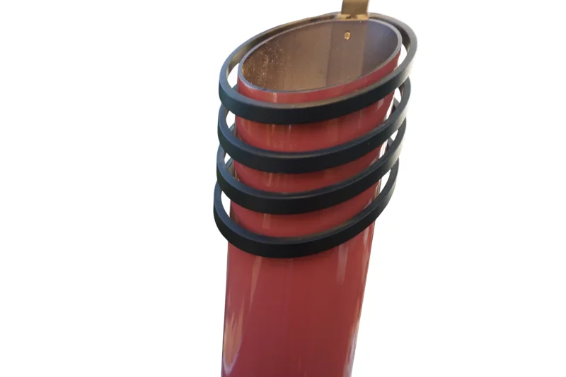 Ateljé Lyktan Skarabé 9936 Vintage Swedish Table Lamp, Rare Salmon Pink