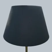 Konischer schwarzer Textilschirm Einar Bäckström B70 Swedish Modern 1950er