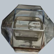 Detailansicht mundgeblasenes Murano-Glas Vistosi 1950er Jahre