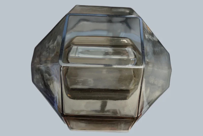 Detailansicht mundgeblasenes Murano-Glas Vistosi 1950er Jahre