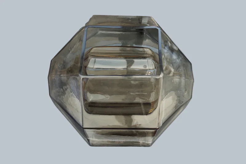 Detailansicht mundgeblasenes Murano-Glas Vistosi 1950er Jahre