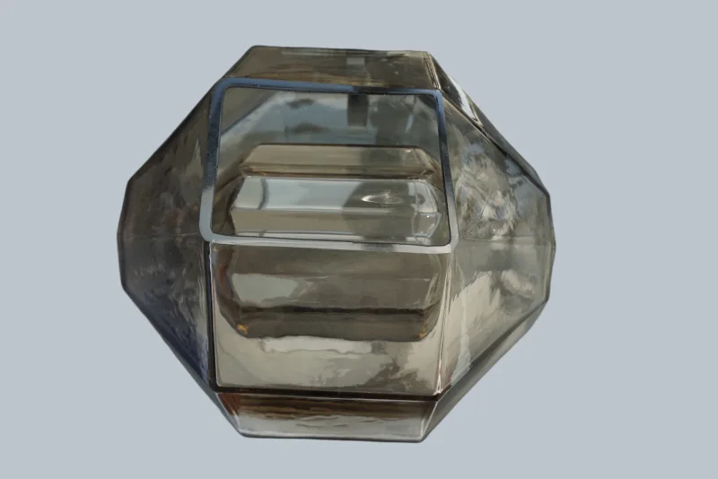 Detailansicht mundgeblasenes Murano-Glas Vistosi 1950er Jahre