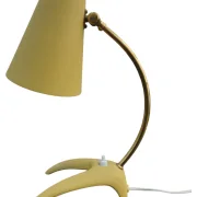 EWÅ Värnamo B52 table lamp yellow Sweden 1960s, industrial Scandinavian design