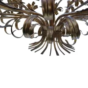 Hans Kögl Lily 12-Light Vintage Florentine Gilt Tole Chandelier