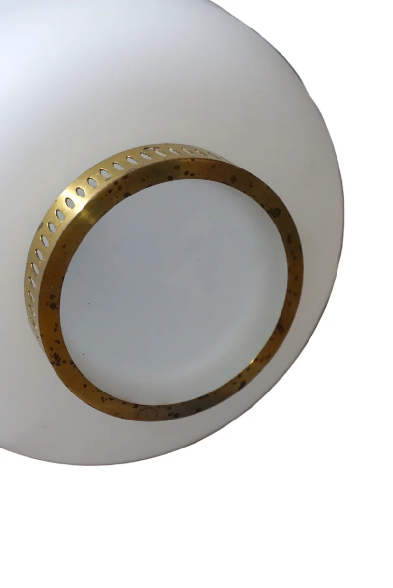 Detailansicht Mandalay Hängeleuchte Bent Karlby Opalglas Mid-Century