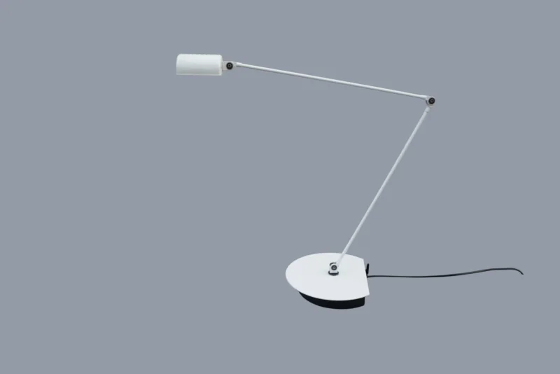 Lumina Daphine Tischleuchte Tommaso Cimini weiß Halogen 1975 Gesamtansicht