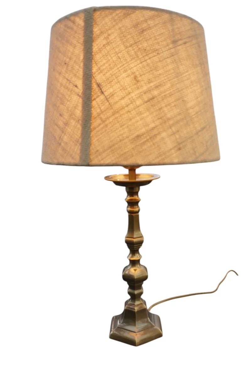 Einar Bäckström Metallvarufabrik Tischlampe Modell 7212 Messing Malmö Gesamtansicht
