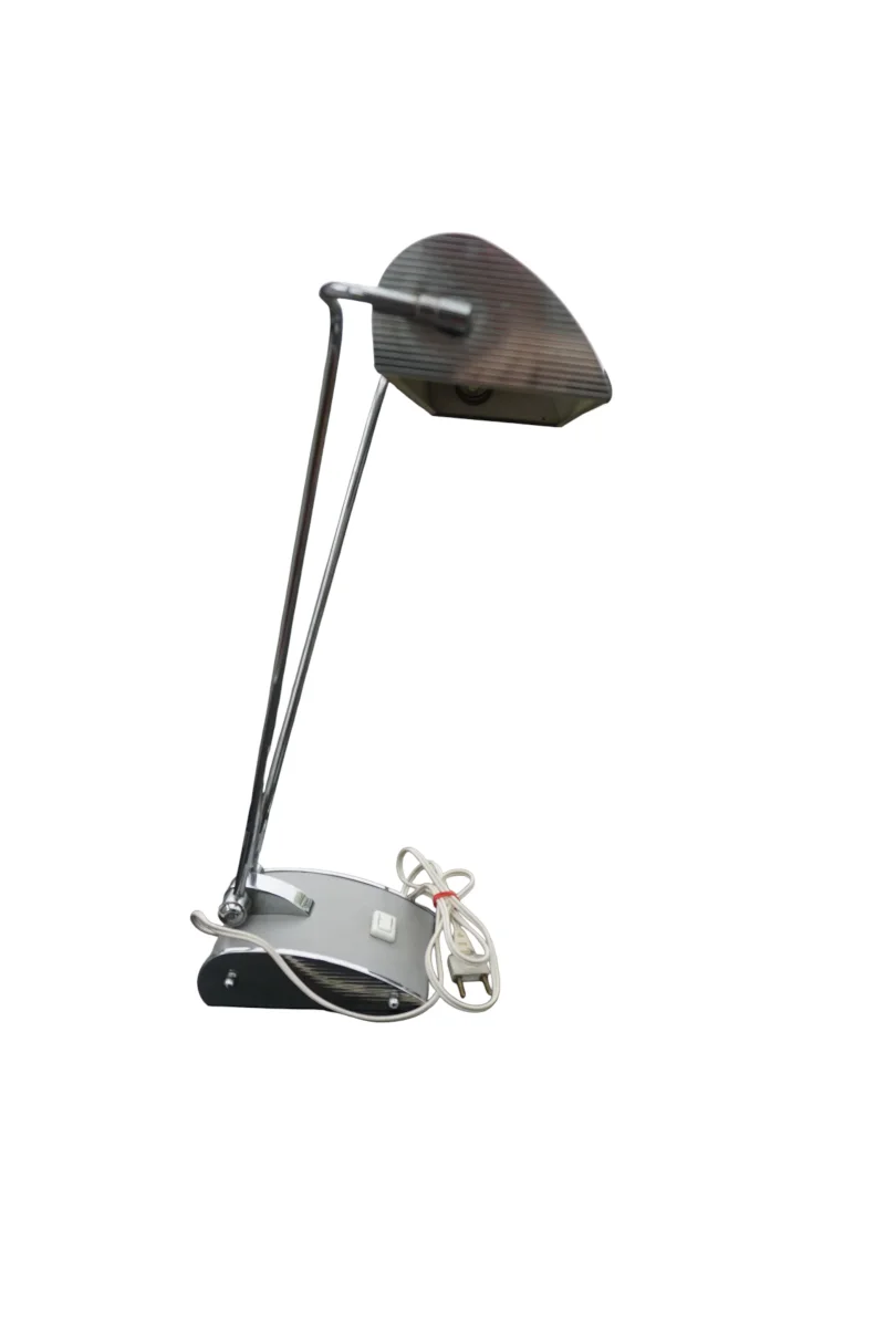 Seitenansicht industrielle Pianolampe Höhe verstellbar 28 bis 35cm