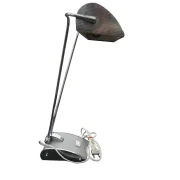Seitenansicht industrielle Pianolampe Höhe verstellbar 28 bis 35cm