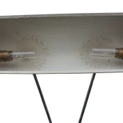 Zwei originale Bajonettfassungen Innenraum Reflektor Pianolampe 1950er