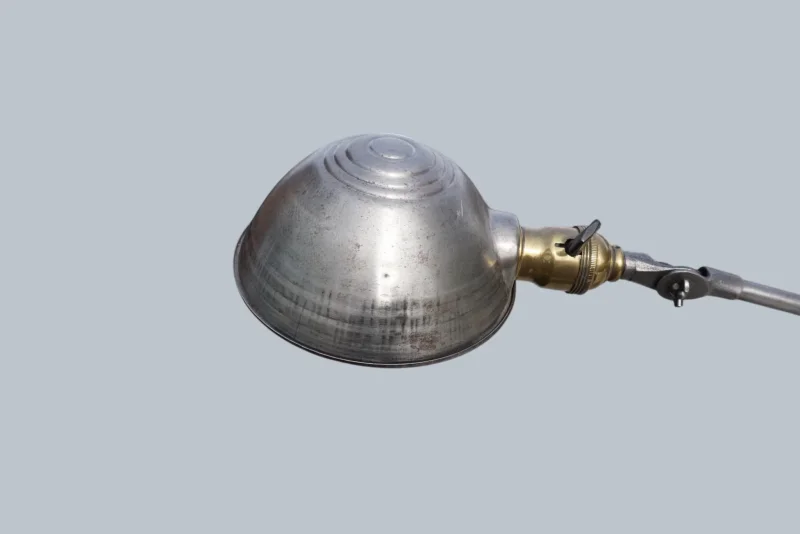 O.C. White Vintage American Industrial Work Lamp, Original Knuckle Joint