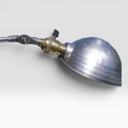 O.C. White Vintage American Industrial Work Lamp, Original Knuckle Joint