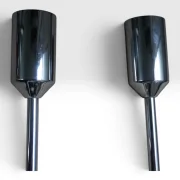 Detail of chrome arm and faceted socket, Cosack model 4166/02, Germany 1960s