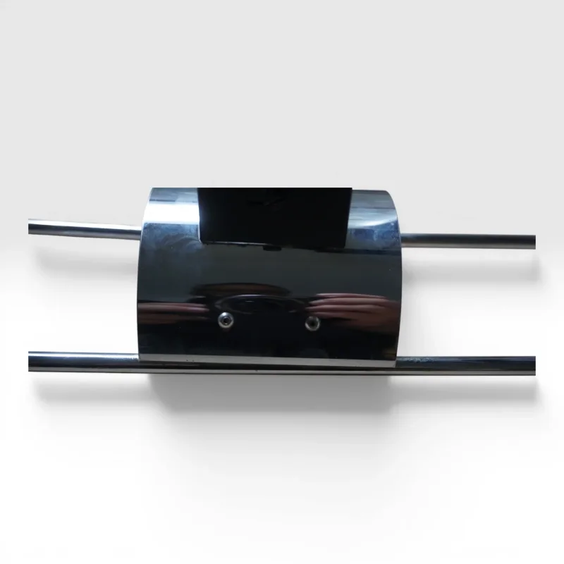 Side detail of Cosack 4166/02 chrome wall bracket showing arm slots and mounting plate