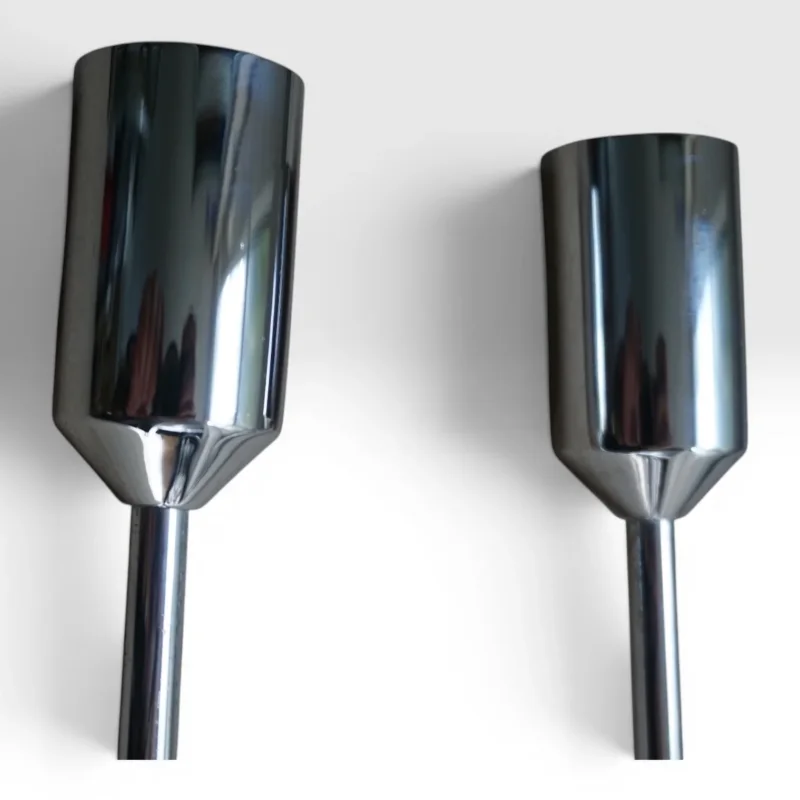Detail of upper arms and sockets, Cosack model 4166/02 chrome wall sconce, H.W. Egger