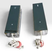 Hillebrand Model 8971 Vintage German Ice Glass Wall Sconce Pair