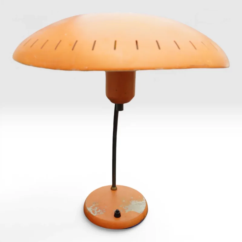 Philips Junior Table Lamp Louis Kalff Orange 1950s