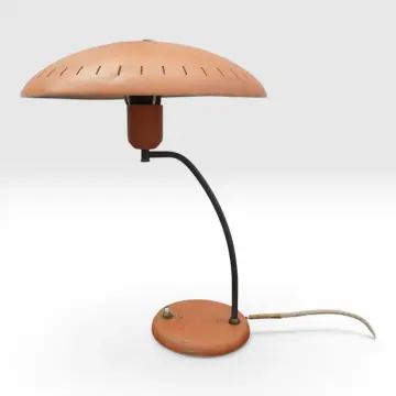 Philips Junior Table Lamp Louis Kalff Orange 1950s
