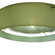 Philips NB92/93 shade interior view, plastic ring diffuser and wire hooks, close-up