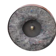 Schwerer runder Metallfuß mit Messingelement Solere Paris Schreibtischlampe