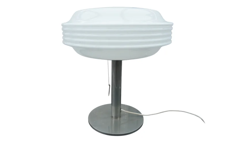 Temde Space Age Table Lamp — Opal White Glass