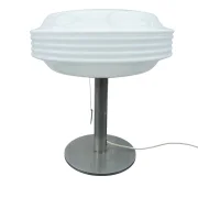 Temde Space Age Table Lamp — Opal White Glass