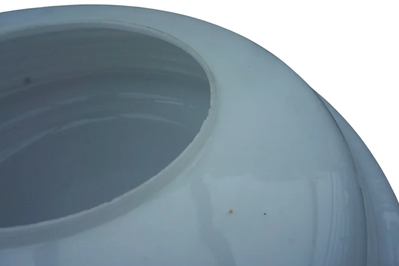 Temde Space Age Table Lamp — Opal White Glass