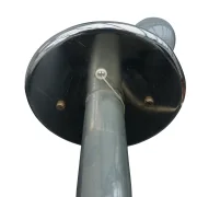Temde Space-Age Tischleuchte – Opalweißes Glas, Schweiz/Deutschland 1970er