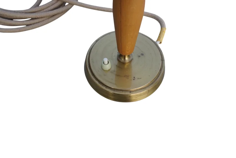 Runder Messingfuß mit Druckschalter Bertil Brisborg NK Modell 32962