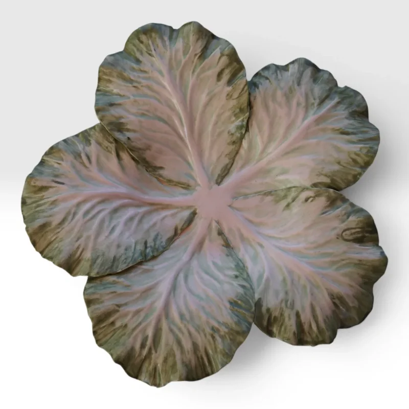 Underside of Vladimir Kanevsky porcelain cabbage tureen showing base and artist signature, USA 2014