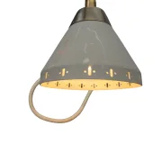 Konischer Schirm Schrumpflack umlaufende Lochperforation EWÅ Värnamo 1950er
