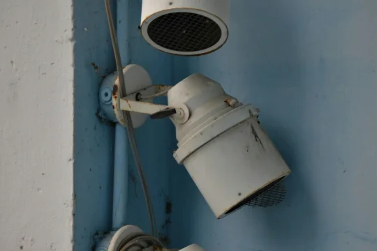 Vintage designer lamp offered as a restoration project