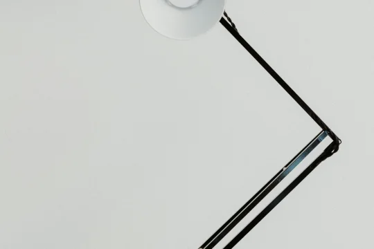 Vintage designer desk lamp, Bauhaus and industrial style